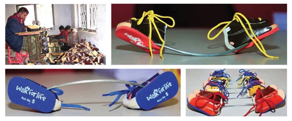 WFL branded foot abduction braces in various sizes